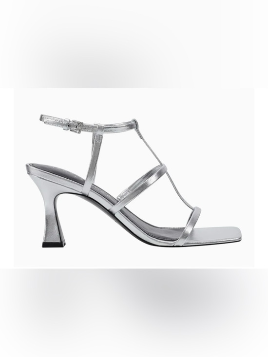Marc Fisher Shoes - Marc Fisher Sz 6 NWB Silver Square Toed Heels